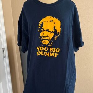 Navy Graphic T-Shirt with Yellow Print